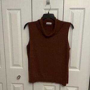 Calvin Klein Women’s Cowl Neck Sleeveless Sweater